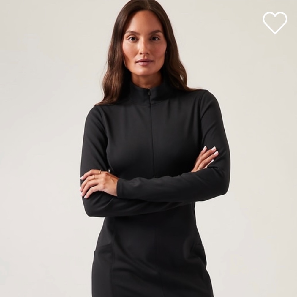 Athleta Delaney Black Dress XXS